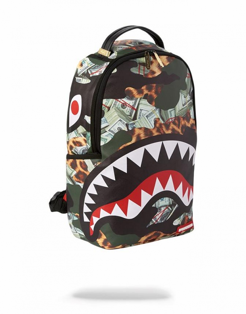 Multicolor Men's Sprayground Hero Shark Backpacks | XNWM68094