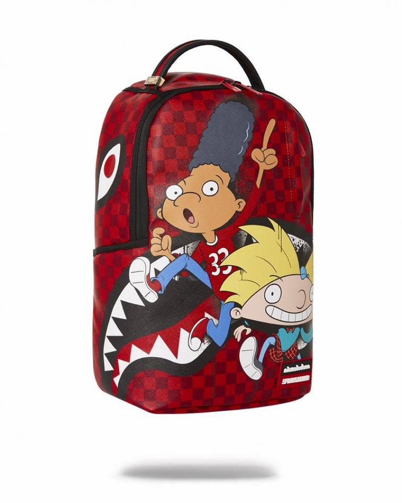 Multicolor Men's Sprayground Hey Arnold Backpacks | ROMY01249