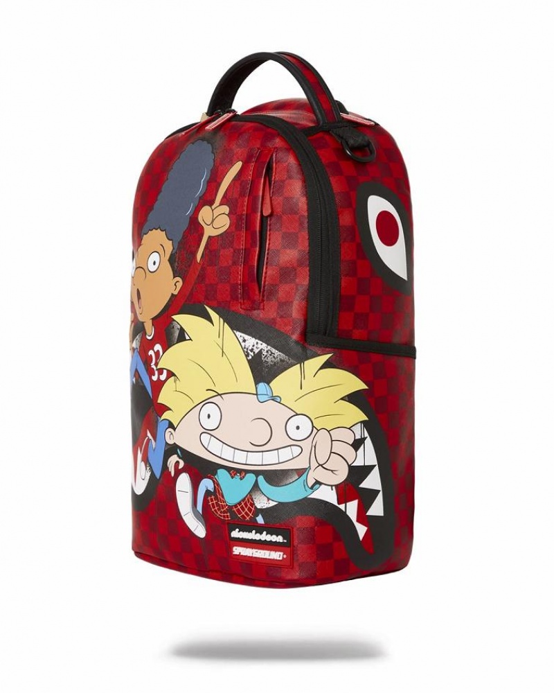 Multicolor Men's Sprayground Hey Arnold Backpacks | ROMY01249