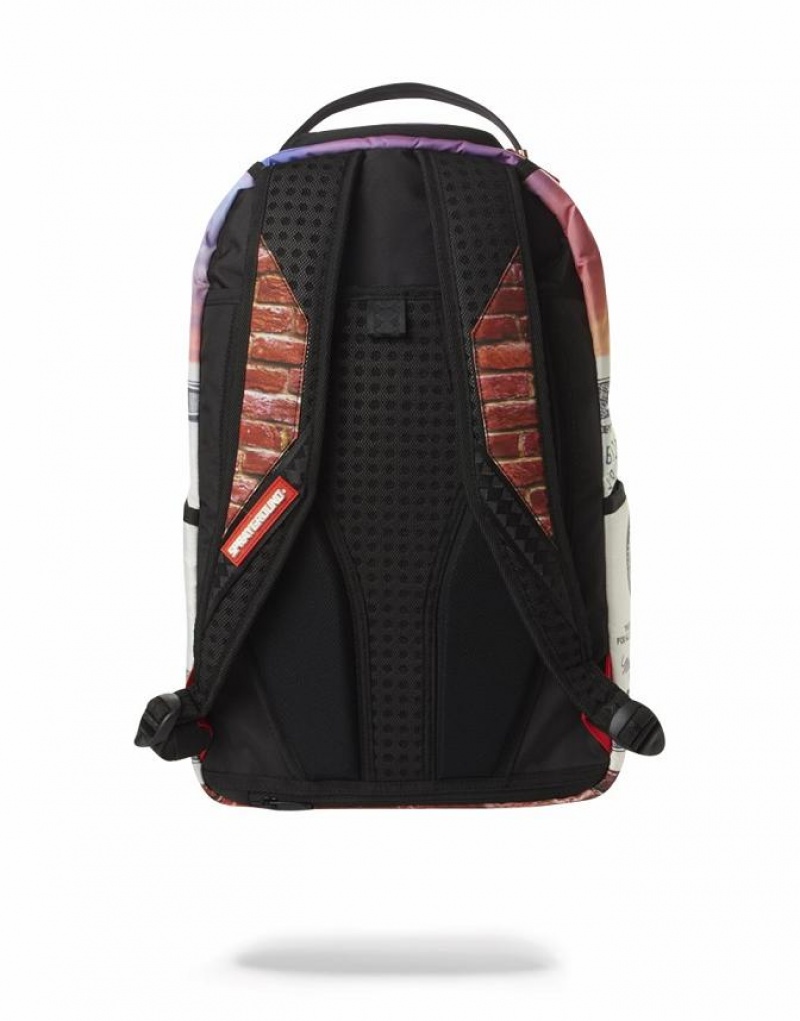 Multicolor Men's Sprayground Hey Arnold Backpacks | HESM43201