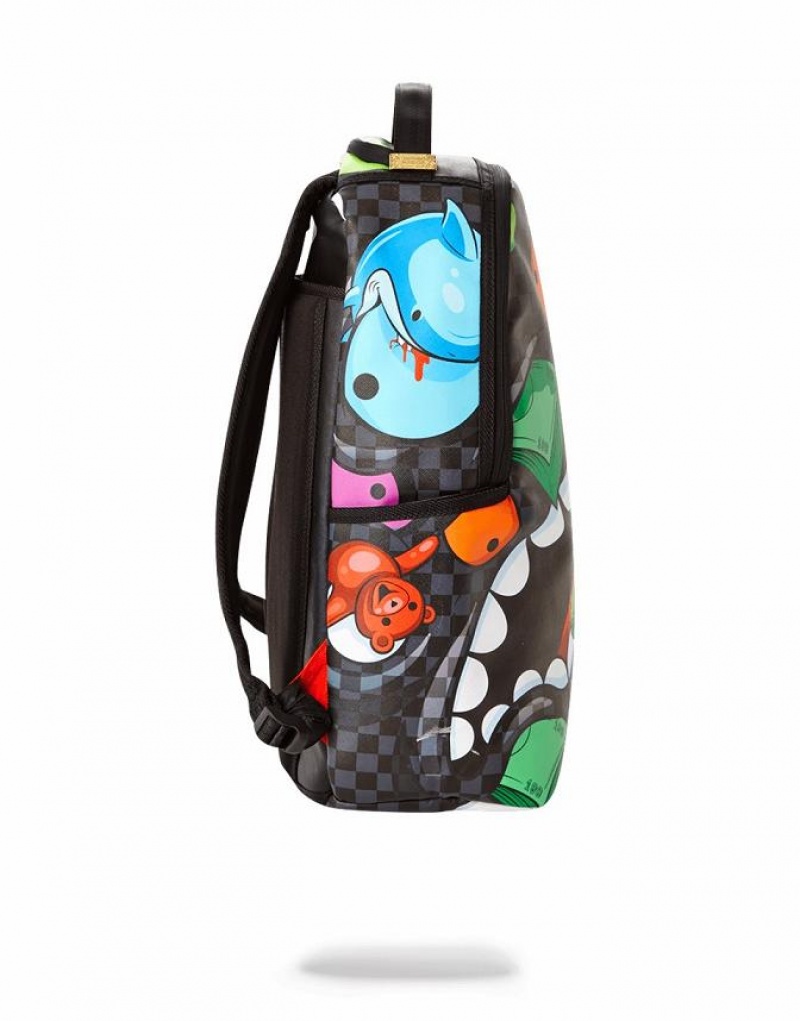 Multicolor Men's Sprayground House Of Madness Backpacks | MYAL60945