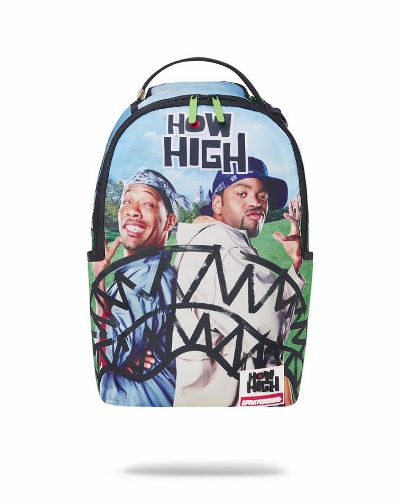 Multicolor Men\'s Sprayground How High Backpacks | EGZM45072