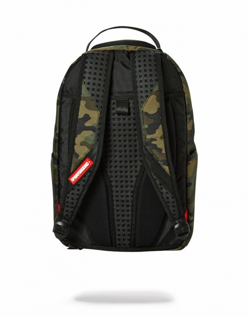 Multicolor Men's Sprayground Jurassic World Shark Backpacks | JGUA27546