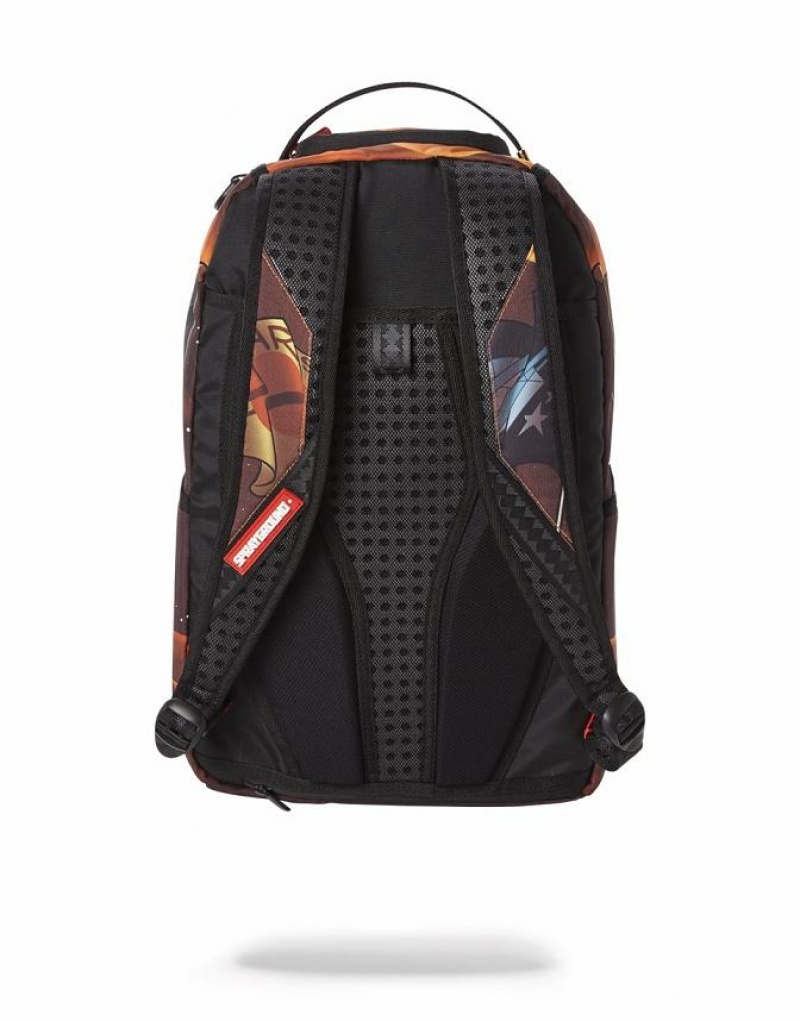 Multicolor Men's Sprayground Marvin Vs Astromane Backpacks | ZFMA81562