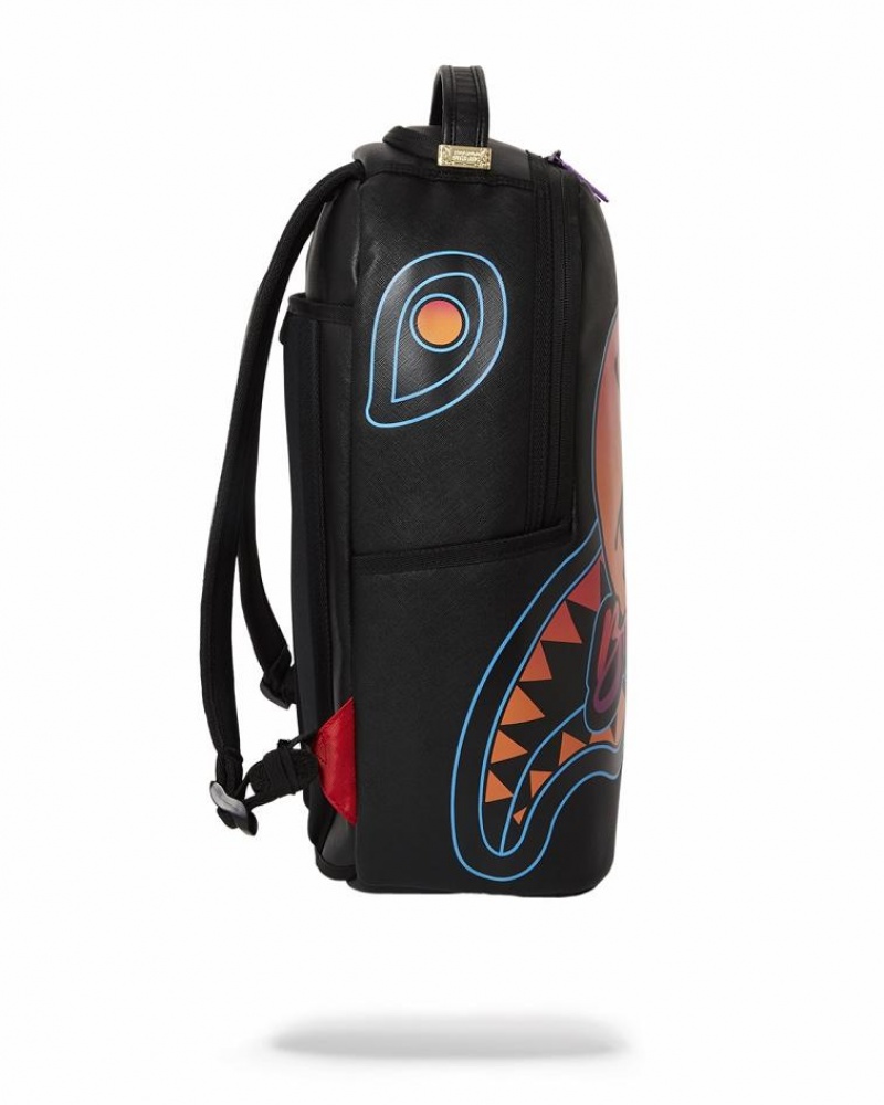 Multicolor Men's Sprayground Miami Beach Polo Backpacks | LGKA89021