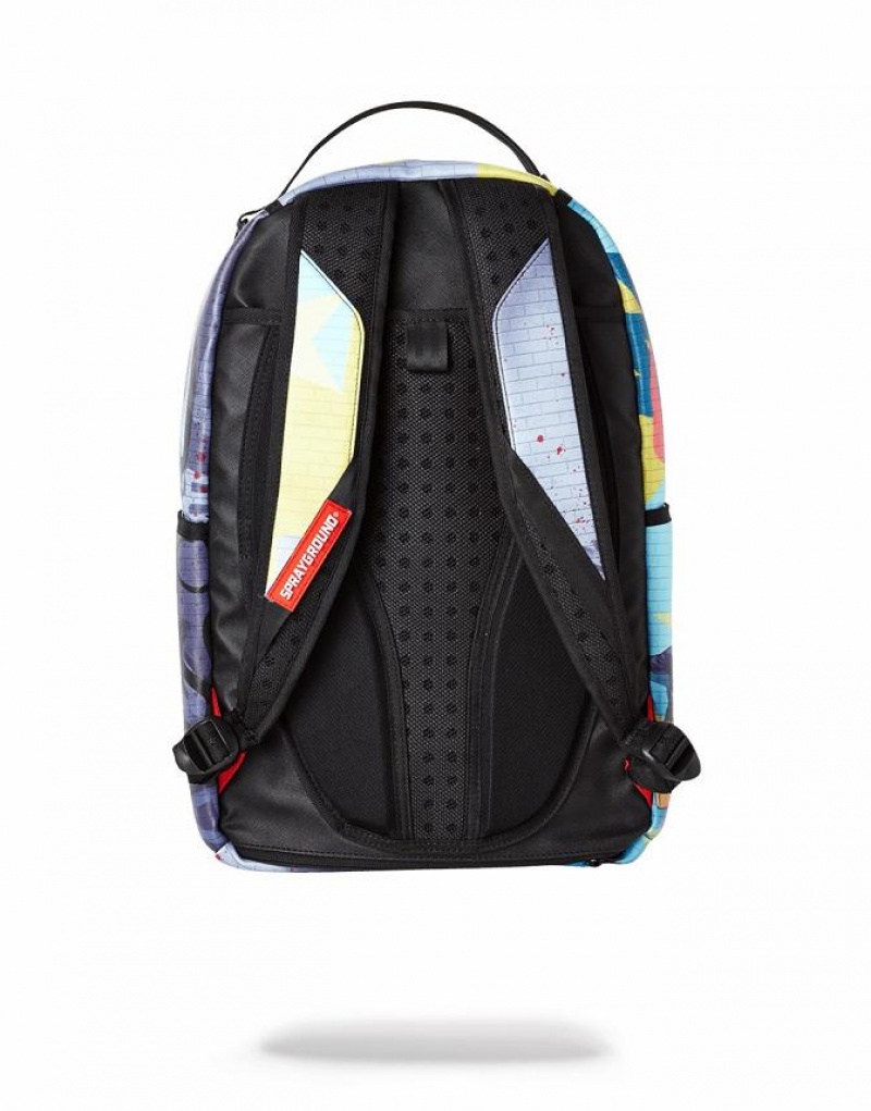 Multicolor Men's Sprayground Midnight Run Backpacks | QAWT25048