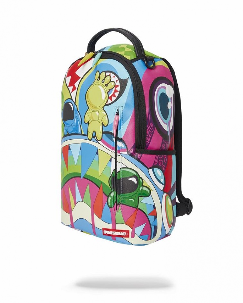 Multicolor Men's Sprayground Mind Trip Backpacks | NIEQ12078