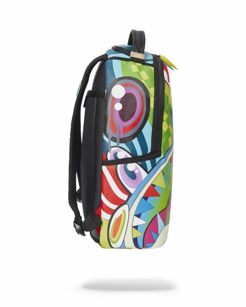 Multicolor Men's Sprayground Mind Trip Backpacks | NIEQ12078