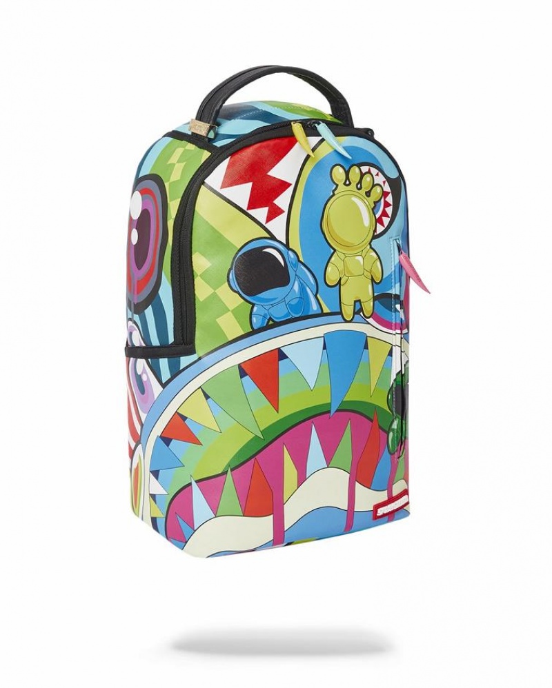 Multicolor Men's Sprayground Mind Trip Backpacks | NIEQ12078