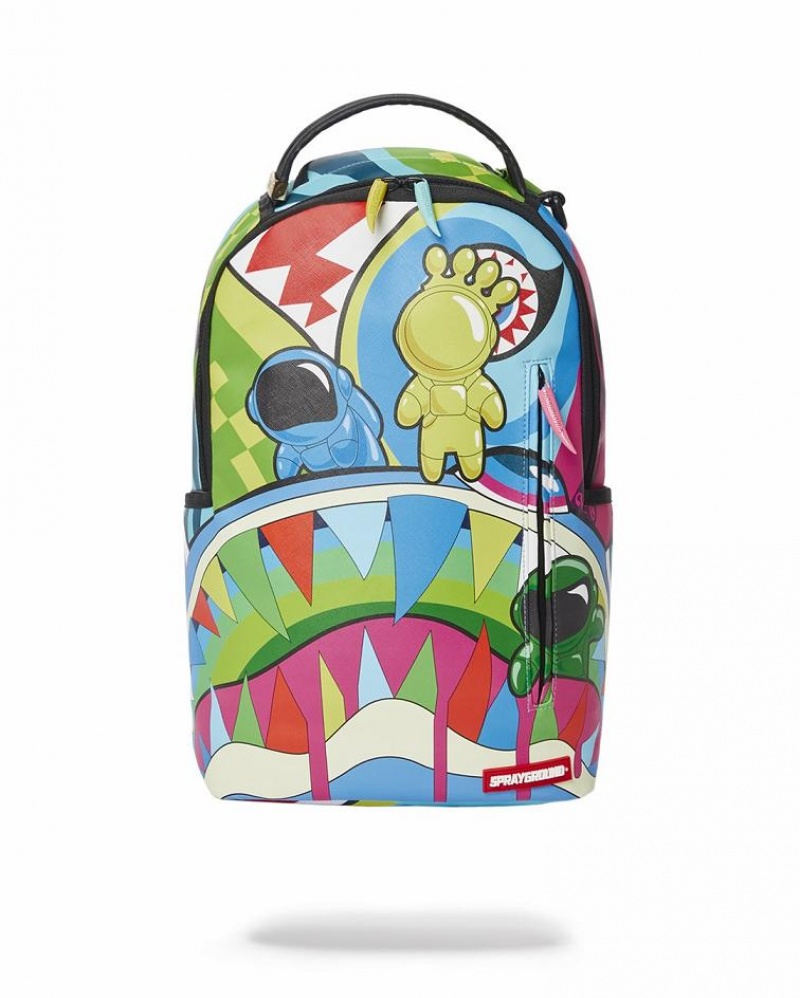 Multicolor Men\'s Sprayground Mind Trip Backpacks | NIEQ12078