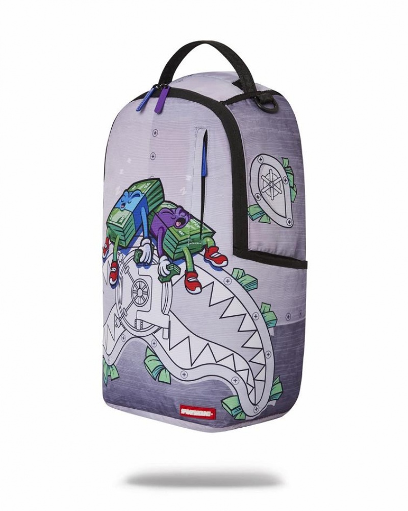 Multicolor Men's Sprayground Money Boys Backpacks | BZHE76132