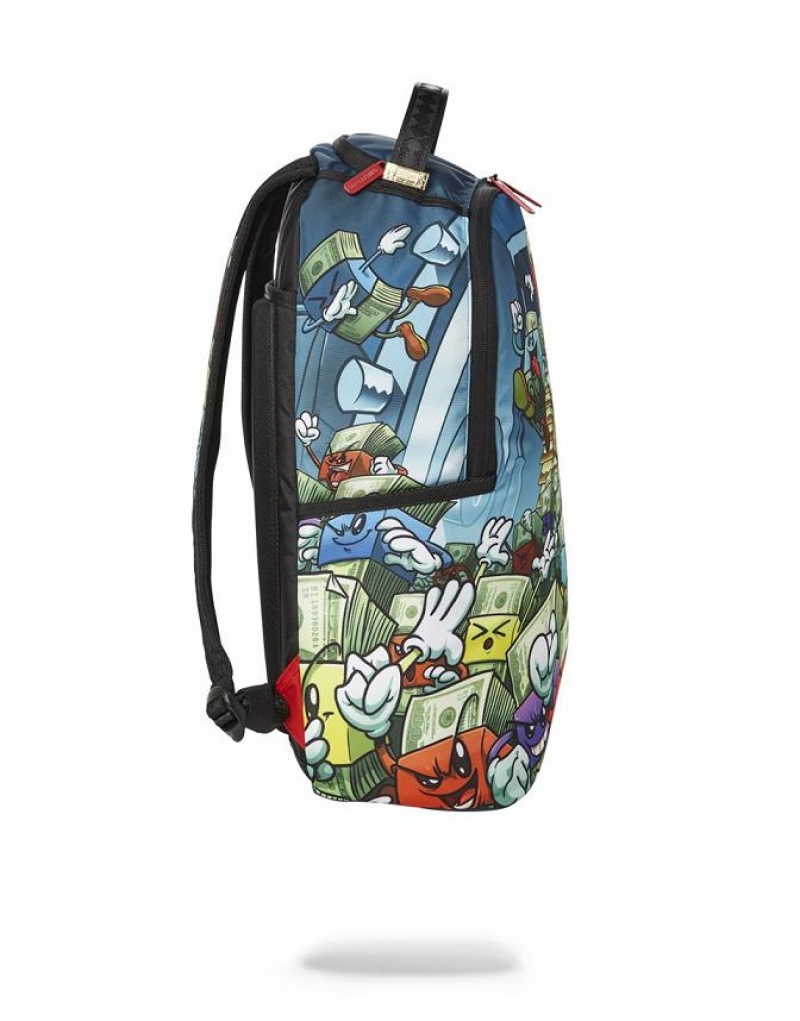 Multicolor Men's Sprayground Money Boys Backpacks | COJP28416