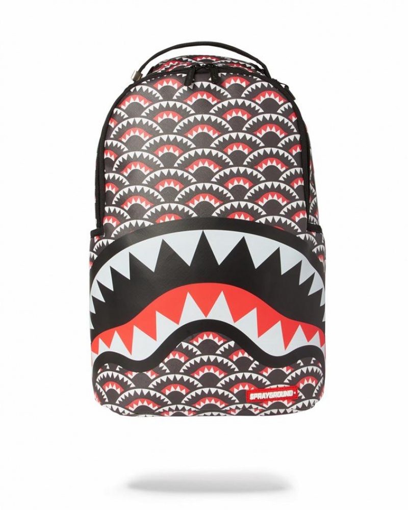 Multicolor Men\'s Sprayground Monogram Backpacks | CAKR63981