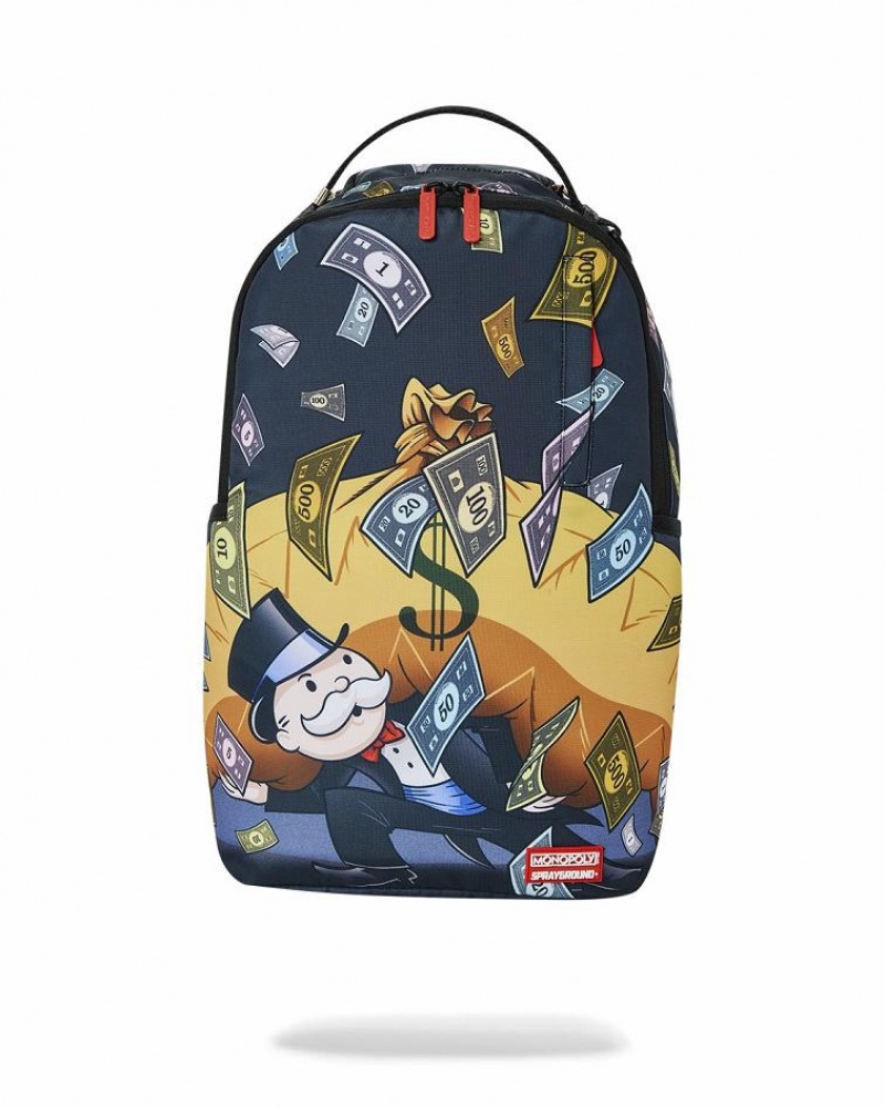 Multicolor Men\'s Sprayground Monopoly Backpacks | WSYH63152