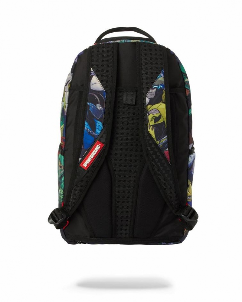 Multicolor Men's Sprayground Mortal Kombat Backpacks | FHIA61234