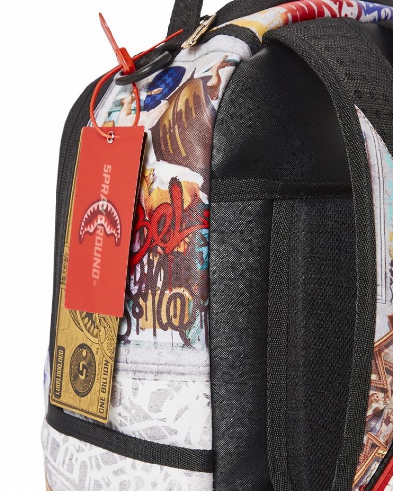 Multicolor Men's Sprayground Museum Of Backpacks | ZOQJ80769