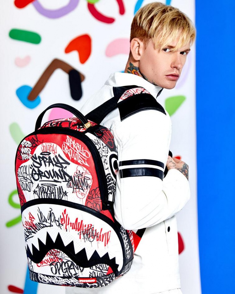 Multicolor Men's Sprayground Mysterious Mastermind Backpacks | CJYU04398