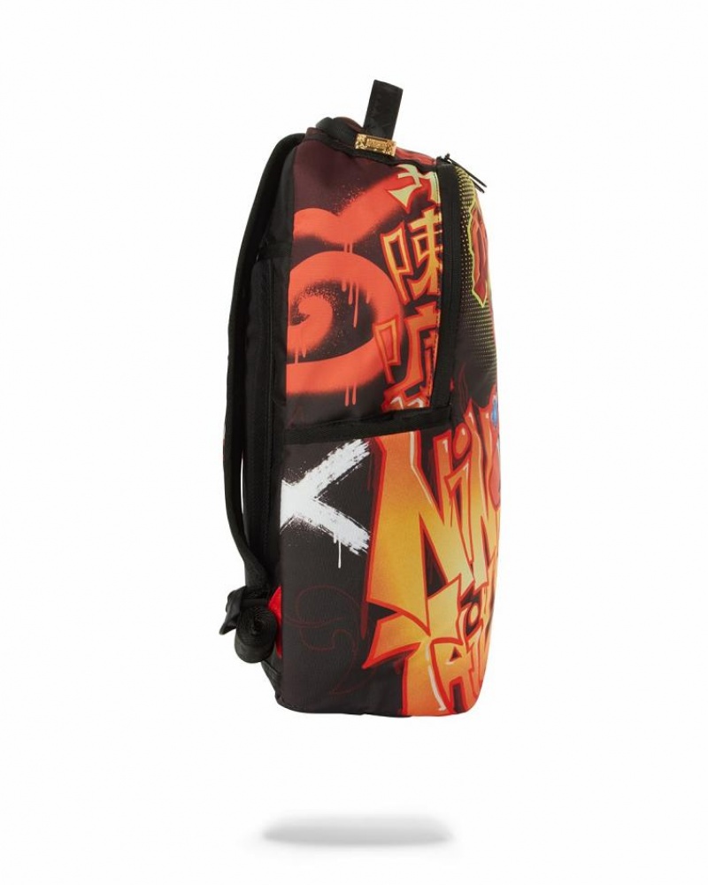 Multicolor Men's Sprayground Naruto Backpacks | IAOQ82143