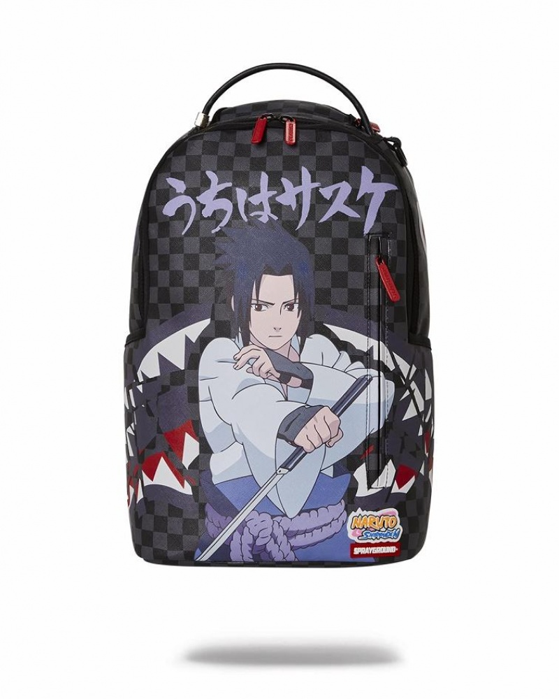 Multicolor Men\'s Sprayground Naruto Sasuke Backpacks | LWFZ16359