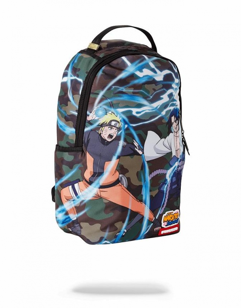 Multicolor Men's Sprayground Naruto Vs. Sasuke Backpacks | VHTK29863