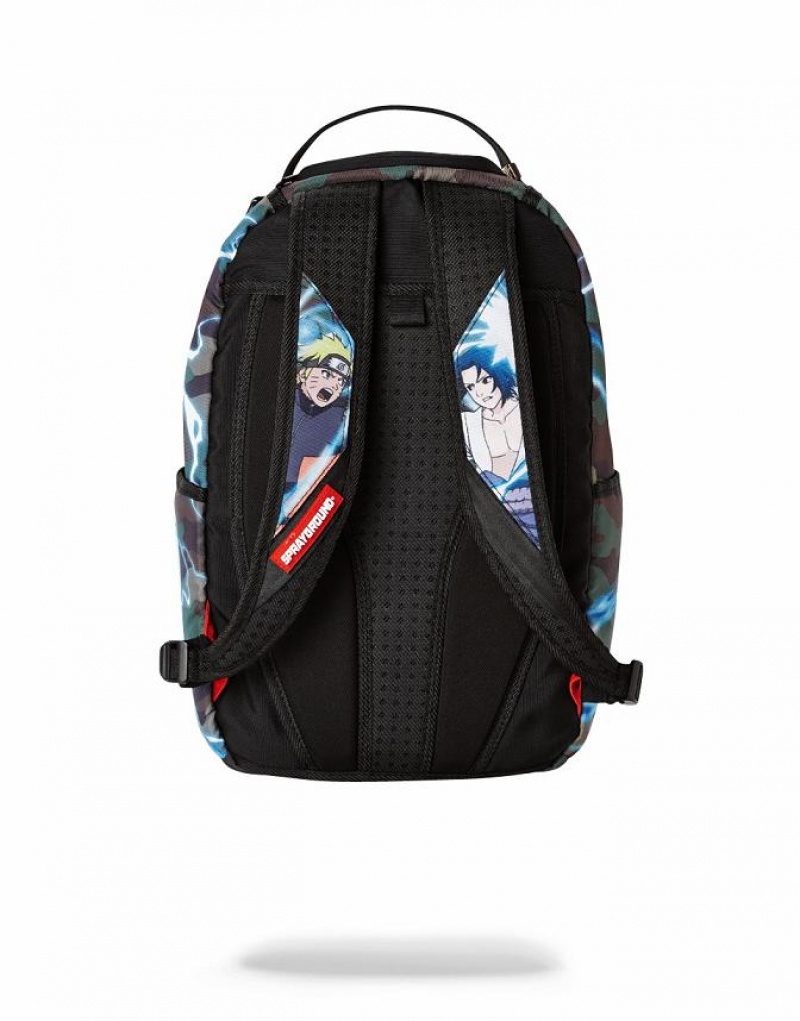 Multicolor Men's Sprayground Naruto Vs. Sasuke Backpacks | VHTK29863