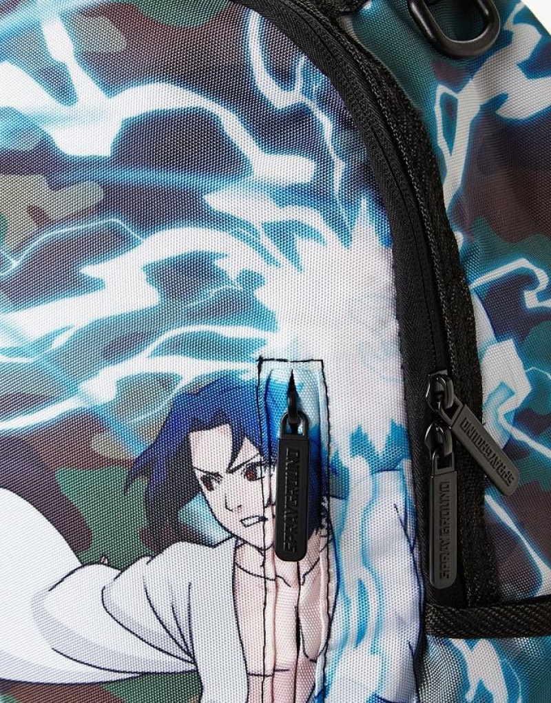 Multicolor Men's Sprayground Naruto Vs. Sasuke Backpacks | VHTK29863