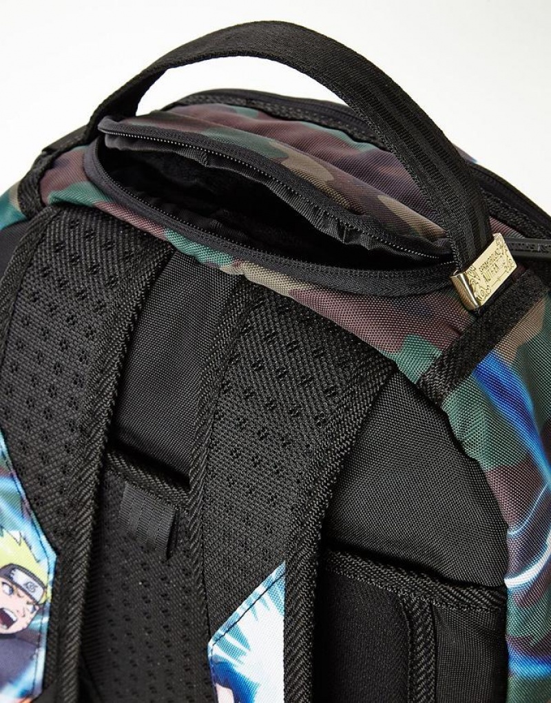 Multicolor Men's Sprayground Naruto Vs. Sasuke Backpacks | VHTK29863