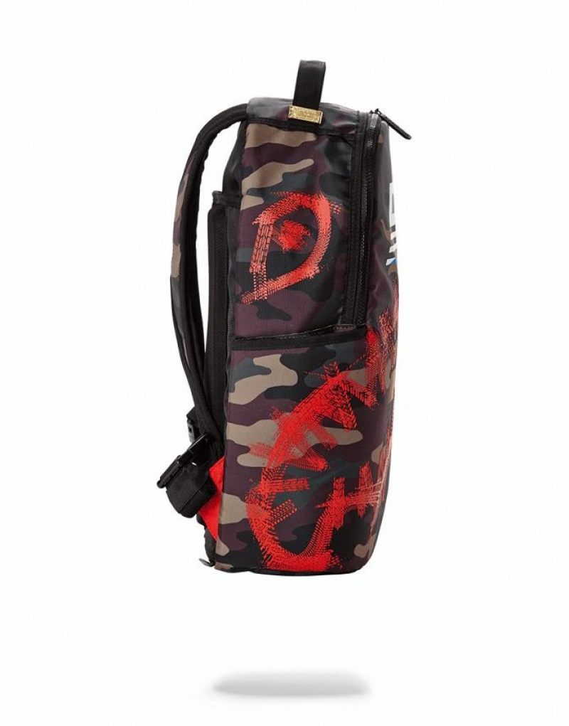 Multicolor Men's Sprayground Nascar Burnout Backpacks | NIZL46578