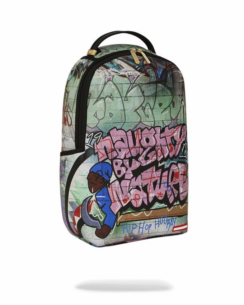 Multicolor Men's Sprayground Naughty By Nature Backpacks | XQWF34890