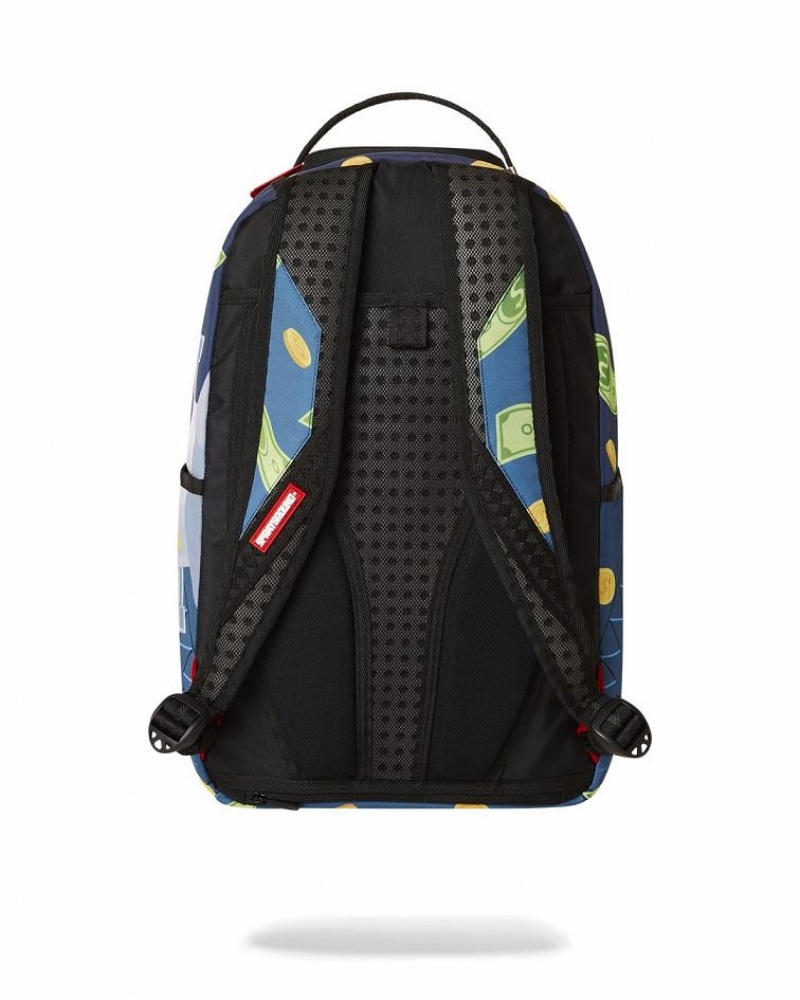 Multicolor Men's Sprayground Next Step Backpacks | VSRK09245