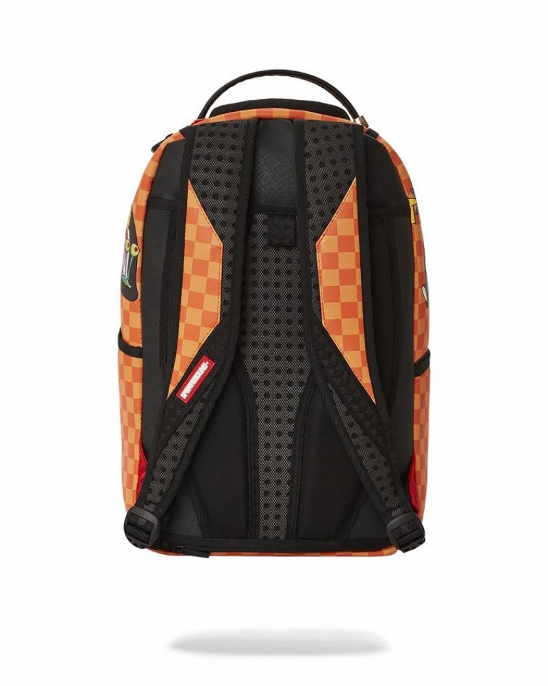 Multicolor Men's Sprayground Nickelodeon Shark Backpacks | TMES40362