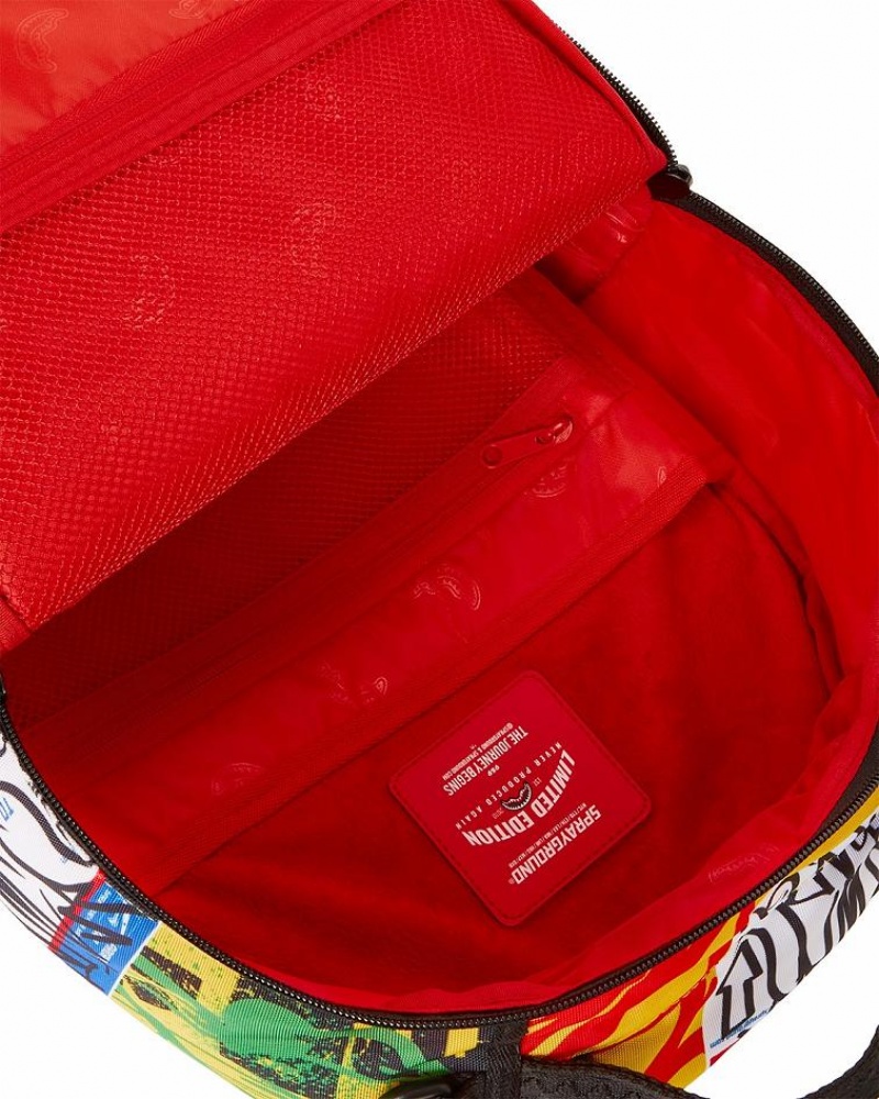 Multicolor Men's Sprayground Off The Leash Backpacks | FEWD14860