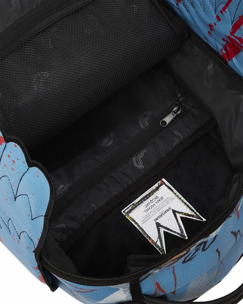 Multicolor Men's Sprayground Official Basquiat Backpacks | IHCS01769