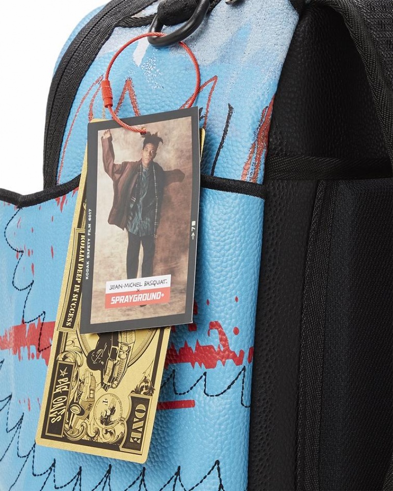 Multicolor Men's Sprayground Official Basquiat Backpacks | IHCS01769