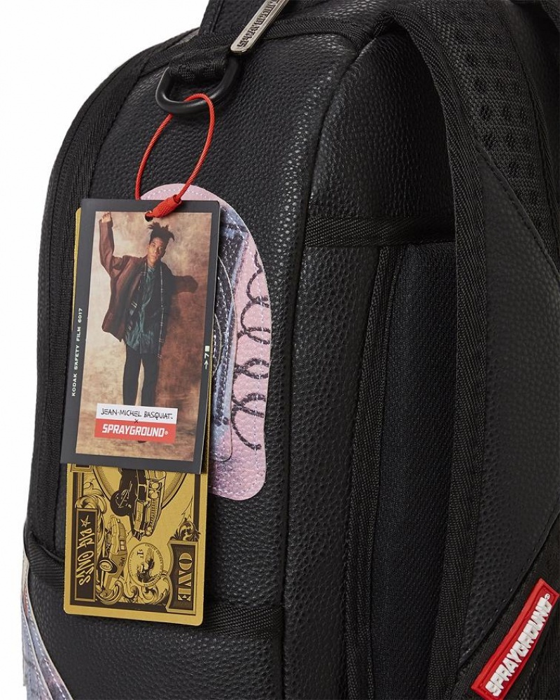 Multicolor Men's Sprayground Official Basquiat Backpacks | EBPG78245