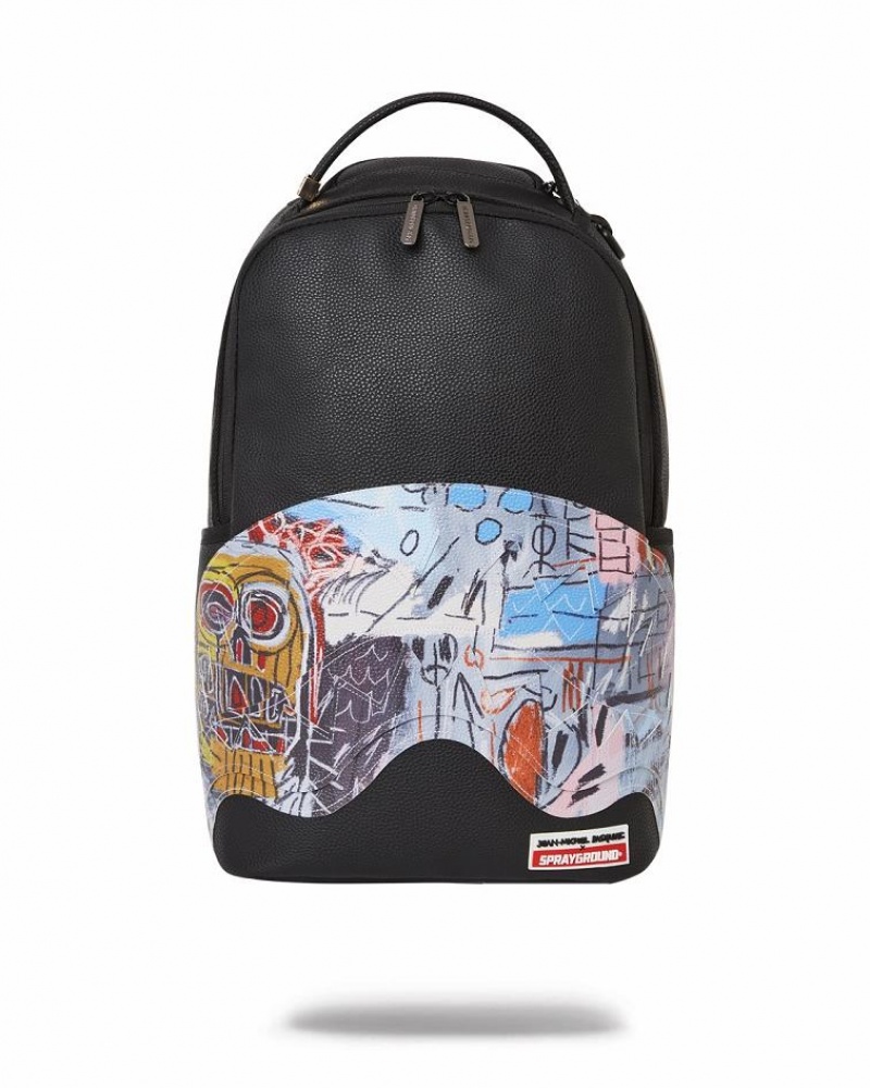 Multicolor Men\'s Sprayground Official Basquiat Backpacks | EBPG78245