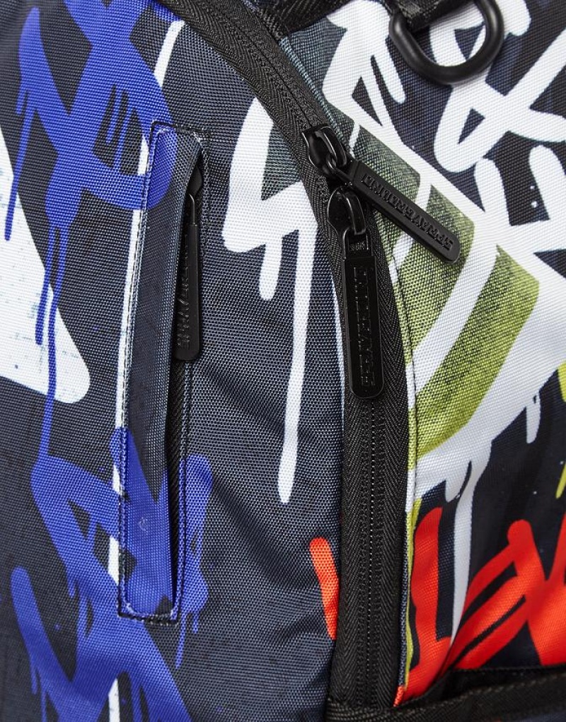 Multicolor Men's Sprayground On My Way Up Backpacks | BJVX61425