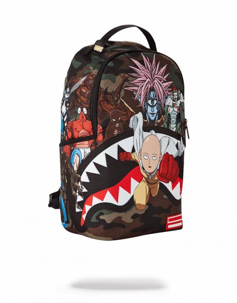 Multicolor Men's Sprayground One Punch Man Backpacks | RBMQ30968