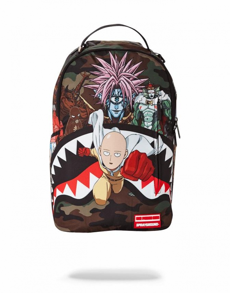 Multicolor Men\'s Sprayground One Punch Man Backpacks | RBMQ30968