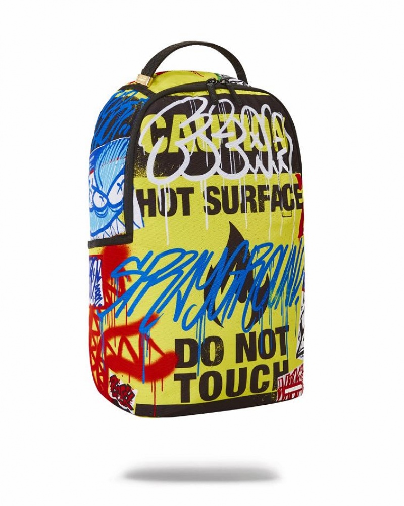 Multicolor Men's Sprayground Pay No Attention Backpacks | SLUT70612