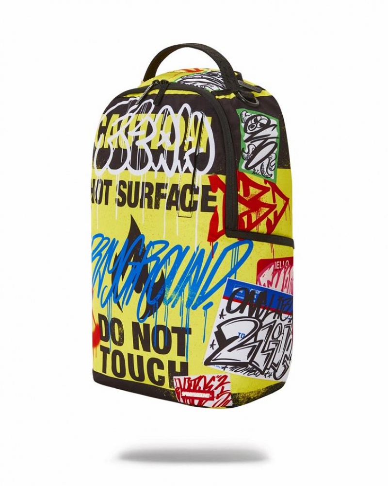 Multicolor Men's Sprayground Pay No Attention Backpacks | SLUT70612