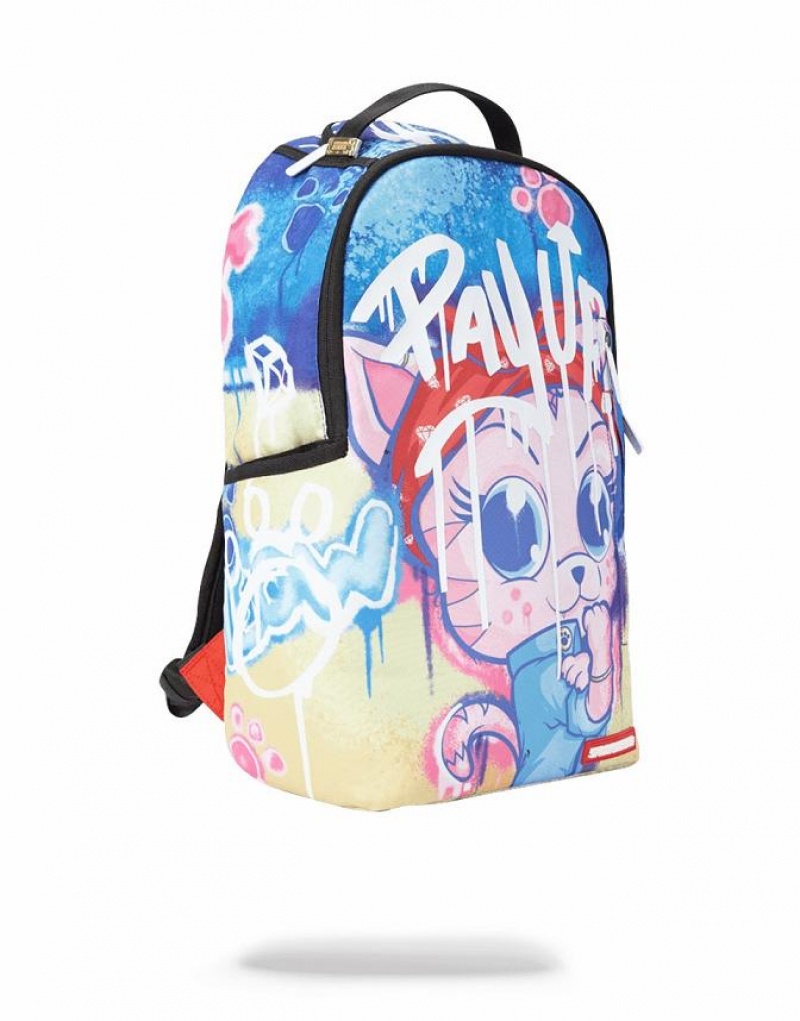 Multicolor Men's Sprayground Pay Up Backpacks | RZNI51498