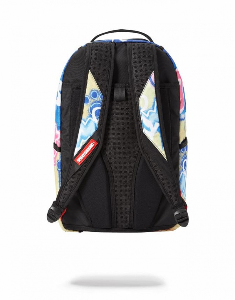 Multicolor Men's Sprayground Pay Up Backpacks | RZNI51498