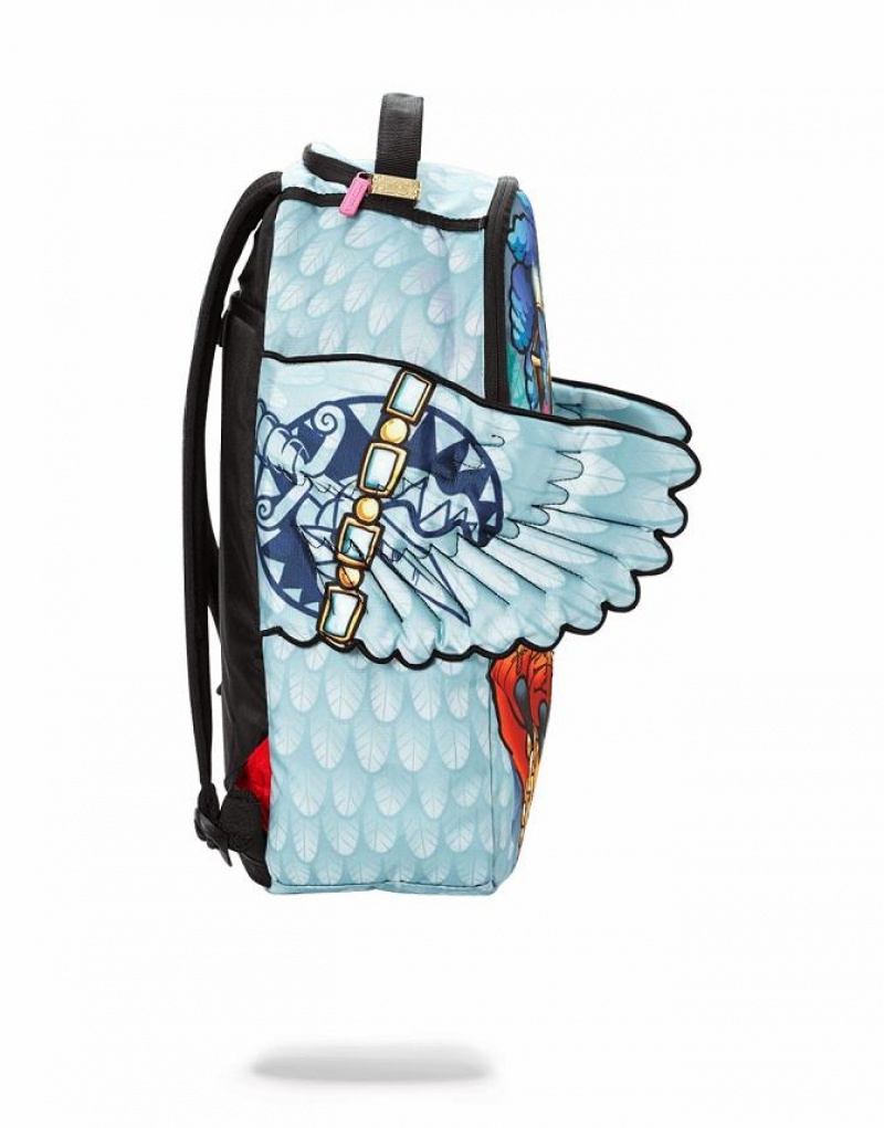 Multicolor Men's Sprayground Pigeons In The Hood Backpacks | MGWL72304