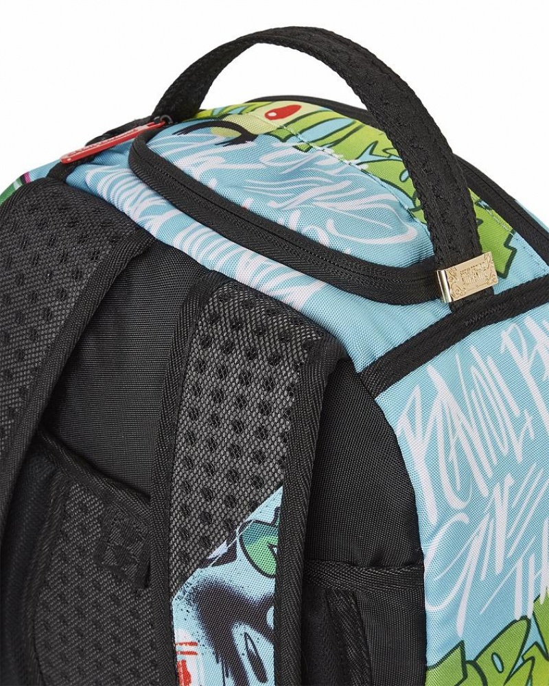 Multicolor Men's Sprayground Plankton On The Run Backpacks | ZUDR18976