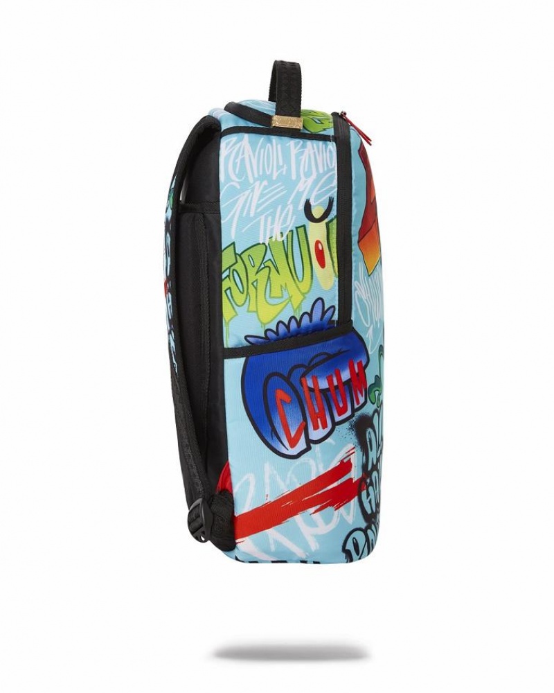 Multicolor Men's Sprayground Plankton On The Run Backpacks | ZUDR18976