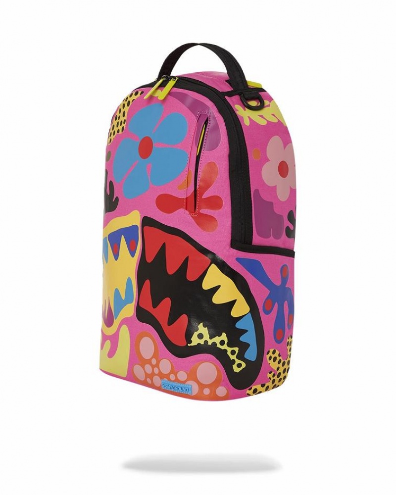 Multicolor Men's Sprayground Psychedelic Voyage Backpacks | GMDR71620