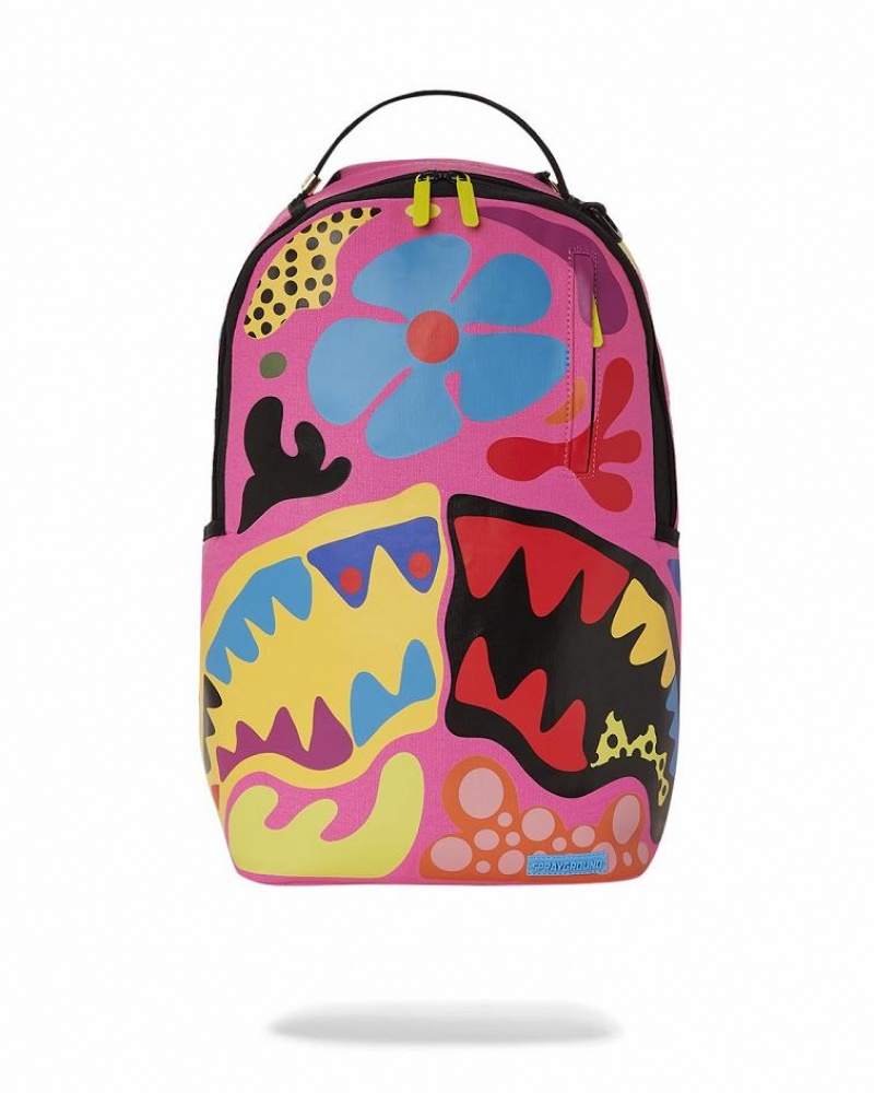 Multicolor Men\'s Sprayground Psychedelic Voyage Backpacks | GMDR71620