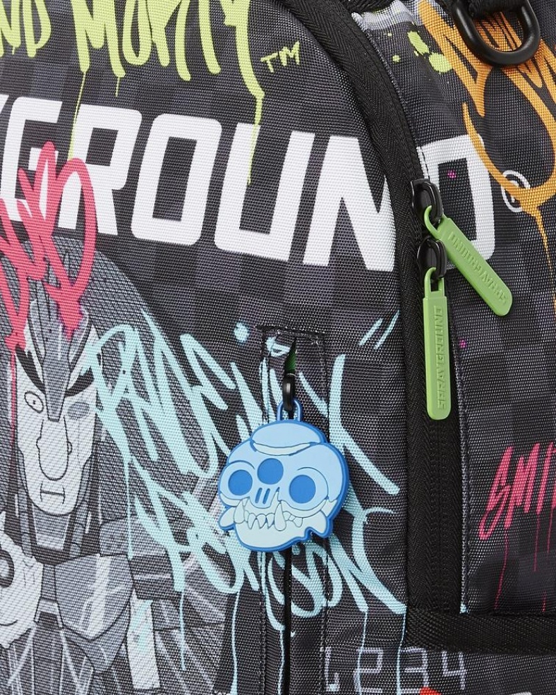 Multicolor Men's Sprayground Rick And Morty Backpacks | DIKV18563