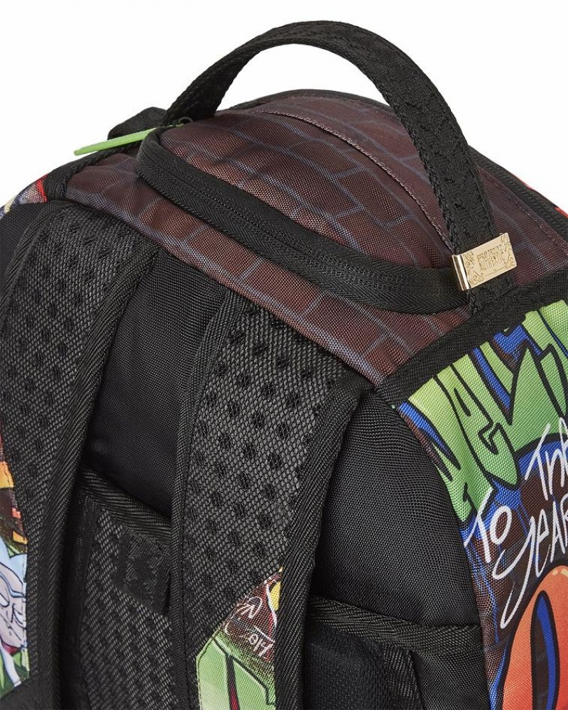 Multicolor Men's Sprayground Rick And Morty Backpacks | YCDU40351